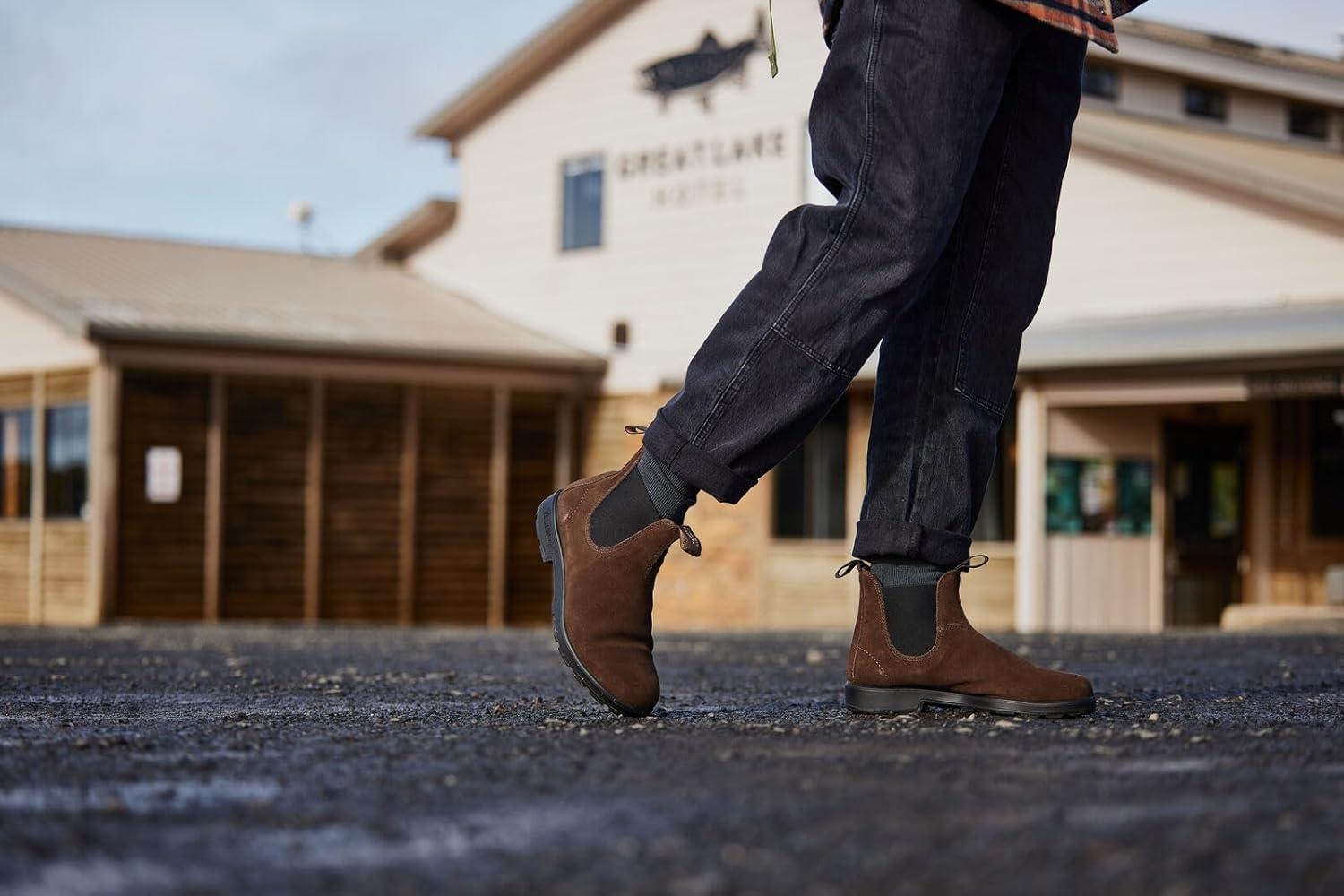 imageBlundstone Originals 2405 Unisex Suede Leather Chelsea BootsBrown Suede