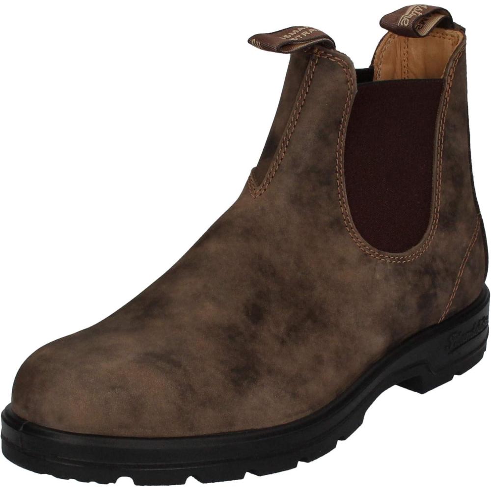 imageBlundstone Unisex Classic Leather Chelsea Pull On BootRustic Brown