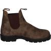 Blundstone Unisex Classic Leather Chelsea Pull On Boot(Rustic Brown)