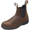 Blundstone Unisex Classic Leather Chelsea Pull On Boot(Antique Brown)