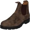 Blundstone Unisex Classic Leather Chelsea Pull On Boot(Rustic Brown)